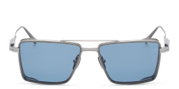 AKONI Sprint-A Unisex Square Sunglasses in Black – Product Photo 1