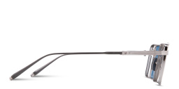 AKONI Sprint-A Unisex Square Sunglasses in Black – Product Photo 3