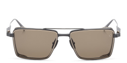 AKONI Sprint-A Unisex Square Sunglasses in Gold – Product Photo 1