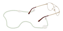 The RICCI DISTRICT Crystals & Mother of Pearl Glasses Chain – Product Photo 4