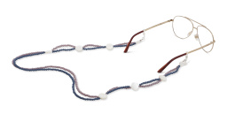 The RICCI DISTRICT Crystals & Mother of Pearl Glasses Chain – Product Photo 4