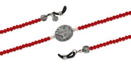 Shop The RICCI DISTRICT Crystals & Jasper Glasses Chain online.