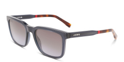 Shop Lacoste Rectangle Sunglasses in Blue online.