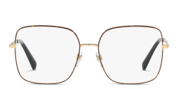 VALENTINO Wide Square Eyeglasses in Havana – Product Photo 1