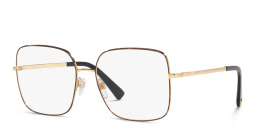 VALENTINO Wide Square Eyeglasses in Havana – Product Photo 2