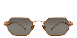SPILTMILK Hermes Unisex Irregular Sunglasses in Gold – Product Photo 1