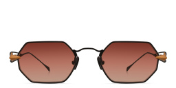 SPILTMILK Hermes Unisex Irregular Sunglasses in Black – Product Photo 1