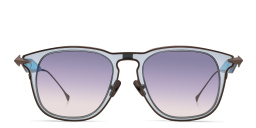 SPILTMILK Maia Unisex Square Sunglasses in Silver – Product Photo 1