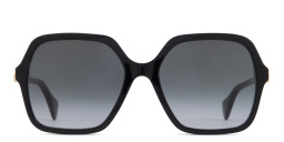Shop GUCCI Square Sunglasses in Black online.