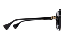 Shop GUCCI Square Sunglasses in Black online.