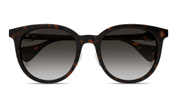 Shop GUCCI Cat Eye Sunglasses in Havana online.