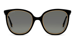Shop GUCCI Round Sunglasses in Black online.