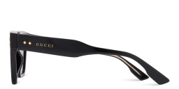 Shop GUCCI Square Sunglasses in Black online.