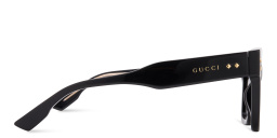 Shop GUCCI Square Sunglasses in Black online.
