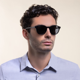 Shop GUCCI Round Sunglasses in Black online.