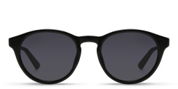 Shop GUCCI Lettering Round Sunglasses in Black online.