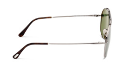 Shop TOM FORD Theo Unisex Pilot Sunglasses in Matte Dark Ruthenium online.