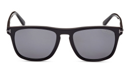 Shop TOM FORD Gerard-02 Square Sunglasses in Shiny Black online.
