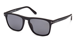 Shop TOM FORD Gerard-02 Square Sunglasses in Shiny Black online.