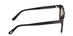 Shop TOM FORD Gerard-02 Square Sunglasses in Shiny Black online.