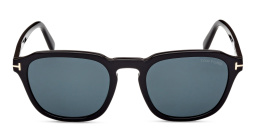 Shop TOM FORD Square Sunglasses in Shiny Black online.