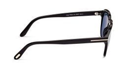 Shop TOM FORD Square Sunglasses in Shiny Black online.