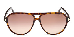 TOM FORD Jeffrey Pilot Sunglasses in Dark Havana – Product Photo 1