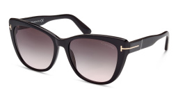 Shop TOM FORD Cat-Eye Sunglasses in Shiny Black online.