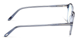 Shop TOM FORD Irregular Eyeglasses in Blue online.