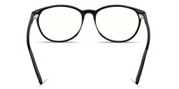 Shop TOM FORD T Logo Round Eyeglasses in Black online.