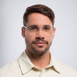 Cartier Santos de Cartier Wide Rimless Eyeglasses in Silver – Product Photo 6