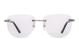 Cartier Santos de Cartier Wide Rimless Eyeglasses in Silver – Product Photo 1