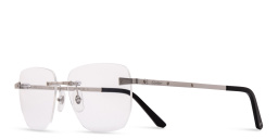 Cartier Santos de Cartier Wide Rimless Eyeglasses in Silver – Product Photo 2