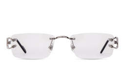 Cartier Signature 'C'de Cartier Rimless Eyeglasses in Silver – Product Photo 1