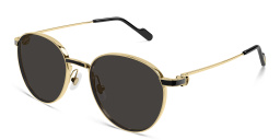 Shop Cartier Première de Cartier Panthos Sunglasses in Gold online.