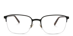 Shop EYE'M Half Rim Rectangle Eyeglasses in Black online.