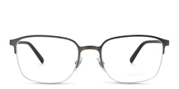 Shop EYE'M Half Rim Rectangle Eyeglasses in Silver online.