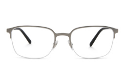 Shop EYE'M Half Rim Rectangle Eyeglasses in Gunmetal online.