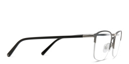 Shop EYE'M Half Rim Rectangle Eyeglasses in Gunmetal online.