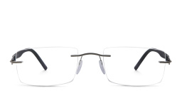 نظارة طبية بإطار مربع بدون إطار من سيلويت بلون رمادي - صورة المنتج 1