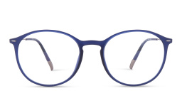 Shop Silhouette Unisex Round Eyeglasses in Blue online.