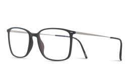 Shop Silhouette Square Eyeglasses in Black online.