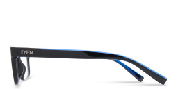 EYE'M Rectangle Eyeglasses in Black – Product Photo 3