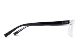 EYE'M Rectangle Eyeglasses in Transparent – Product Photo 4