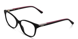 EYE'M Square Eyeglasses in Black – Product Photo 2