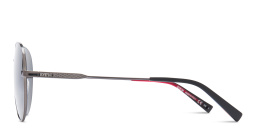 EYE'M Aviator Sunglasses in Gunmetal – Product Photo 2