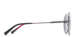 EYE'M Aviator Sunglasses in Gunmetal – Product Photo 3