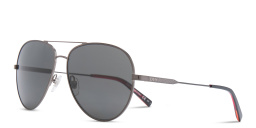 EYE'M Aviator Sunglasses in Gunmetal – Product Photo 4