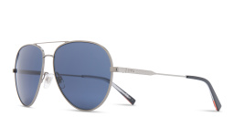 EYE'M Aviator Sunglasses in Silver – Product Photo 4