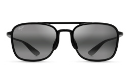 Shop Maui Jim Keokea Unisex Aviator Sunglasses in Black online.